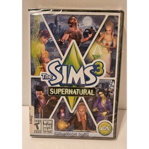 Sims 3: Supernatural (Windows/Mac DVD-ROM, 2012) Expansion Pack Brand New Sealed